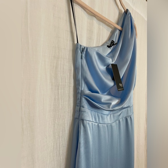 ASOS Light Blue One Shoulder Dress - Picture 6 of 6